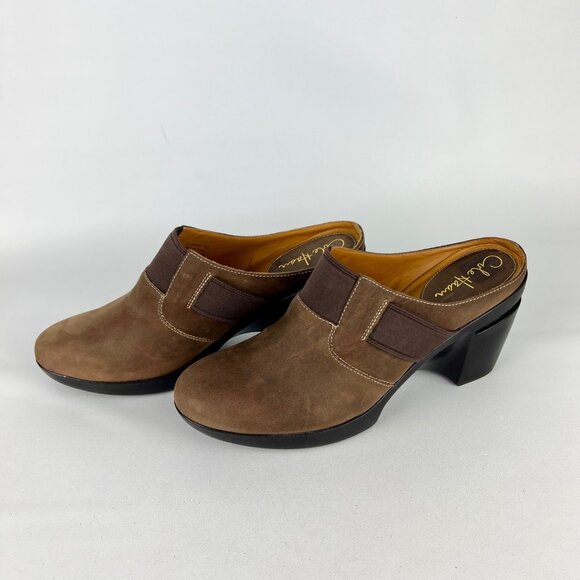 Cole Haan Womens Air Sara Mules Clogs Brown AirNike Wedge Comfort Shoes size 10 - Picture 3 of 16